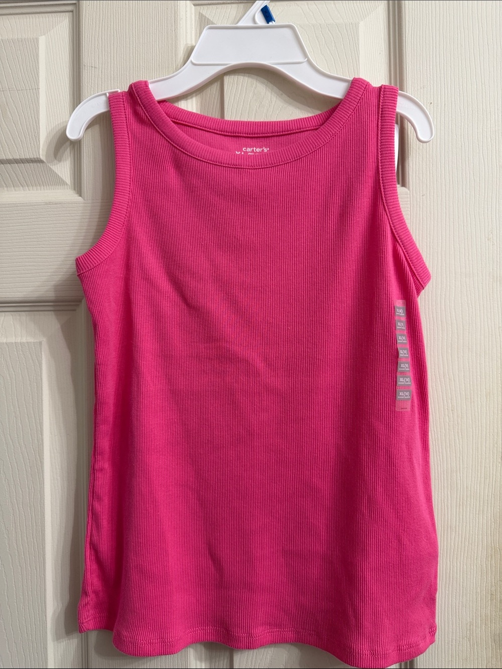 Carter's Bright Pink Girls' Ribbed Tank Top